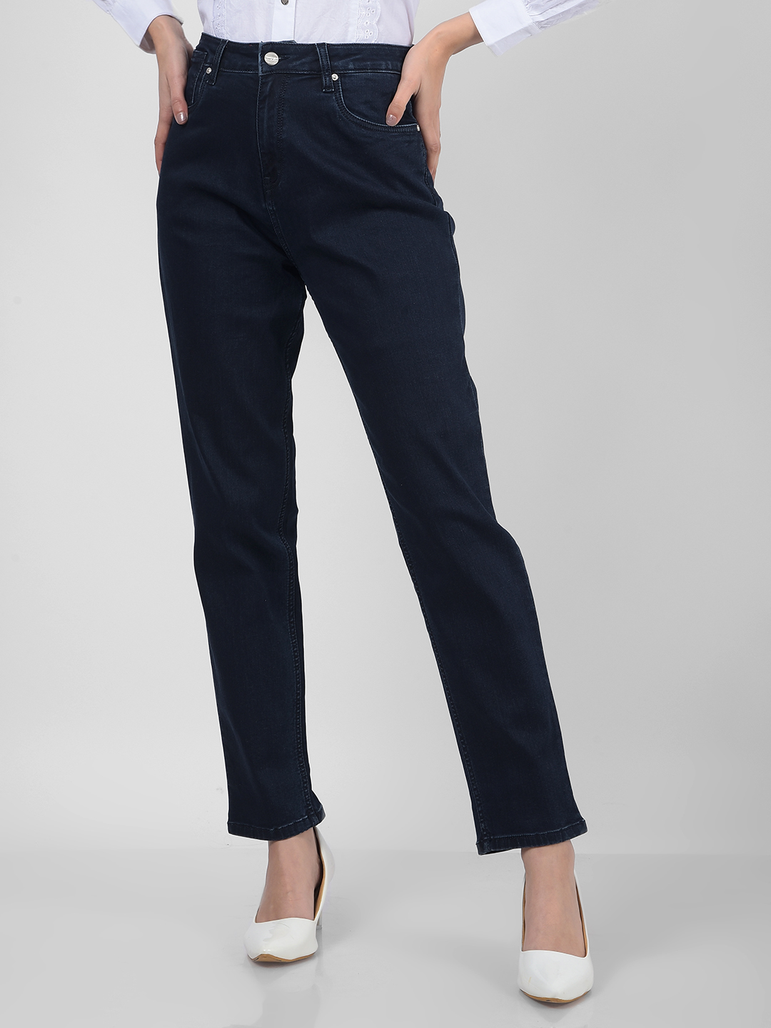 Numero Uno Women Solid Dark Blue Jeans